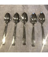 Vintage Oneidacraft Deluxe Stainless Steel Junior’s Teaspoons Set Of 5 - $185.17 MXN