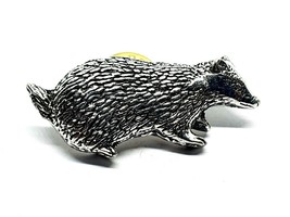 Badger Pin Badge Brooch Country Nature Pewter Badge Friendship Pin Lapel... - £6.24 GBP