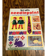 McCall&#39;s needlepoint step by step instructions vintage needlepoint patte... - $27.08 CAD