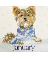 Yorkie Terrier January Dog Days Poster Calendar 14 x 11&quot; Art Leigh DWDDCal - $40.99 CAD