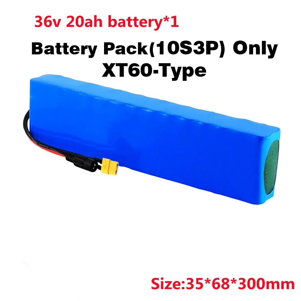10S3P 42V Battery 36V 20Ah Lithium Battery Pack For e-bike Electric Car Bicycle  - £262.63 GBP