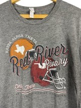 Kappa Alpha Theta T Shirt Size L Red River Rivalry OU Oklahoma Sooners vs Texas - $37.18