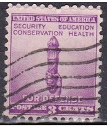 1940 US Postage Stamps - 3c Security, Education, Conservation, Health Fo... - $2.66 CAD