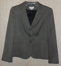 Excellent Womens Ann Taylor Loft Lined Herringbone Blazer / Jacket Size 4P - £19.81 GBP