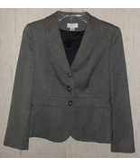 EXCELLENT WOMENS ANN TAYLOR LOFT LINED HERRINGBONE BLAZER / JACKET   SIZ... - €21,88 EUR