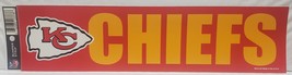 Kansas City Chiefs WinCraft 3&quot;x12&quot; Bumper Sticker - NFL - $2.91