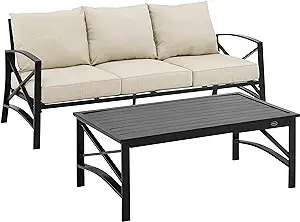 Crosley Furniture KO60029BZ-OL Kaplan Outdoor Metal 2-Piece Seating Set ... - $1,295.99