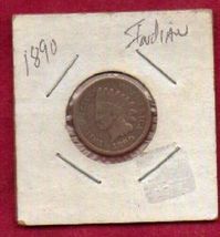 Lot: 3 Indian Head Pennies 1890, 1893, 1905 in Flips, Vintage Old Coins; Vintage - £10.35 GBP