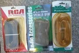 Speaker Wire Set of 3 Different Various Lot - £21.99 GBP