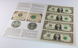 Series of 2003 $1 Federal Reserve Note Sheet (4Pcs) FR#1927-K BEP Folder - $734.03 MXN