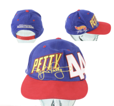 Vintage 90s NASCAR Spell Out Kyle Petty Hot Wheels Racing Flames Snapback Hat - £22.16 GBP