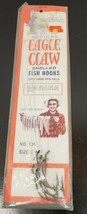 Vintage Eagle Claw Snelled Fish Hooks # 139 Size 3 - NOS - £3.59 GBP