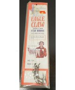 Vintage Eagle Claw Snelled Fish Hooks # 139 Size 3 - NOS - £3.57 GBP