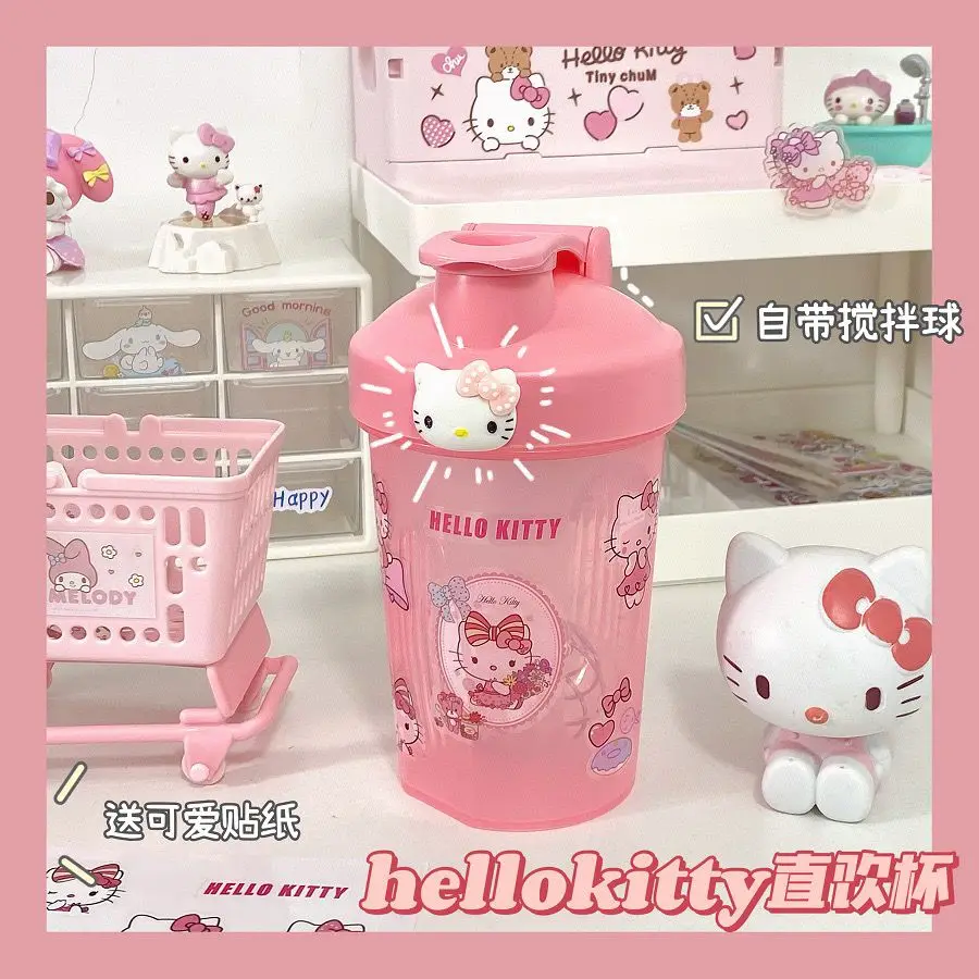 Kawaii Hello Kitty Sanrio Water Cup Kettle Mixing Ball Summer New Tumbler DIY - £11.55 GBP