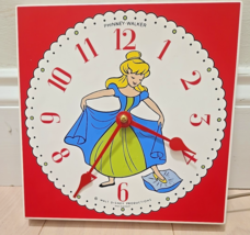 Vintage Cinderella Electric Wall Clock Phinney Walker Walt Disney Produc... - $38.30