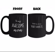 Funny Mother Gift From Kid - To My Awesome Mom From Your Favorite - Black Mug - £19.46 GBP