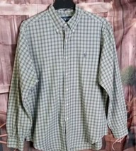 Ralph Lauren Shirt Size L Classic Fit Button Down Purple/Green Stripe Pu... - £13.96 GBP