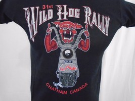   Wild Hog Rally  31st T Shirt Size Small Cotton  Harley Cartoon - $8.80