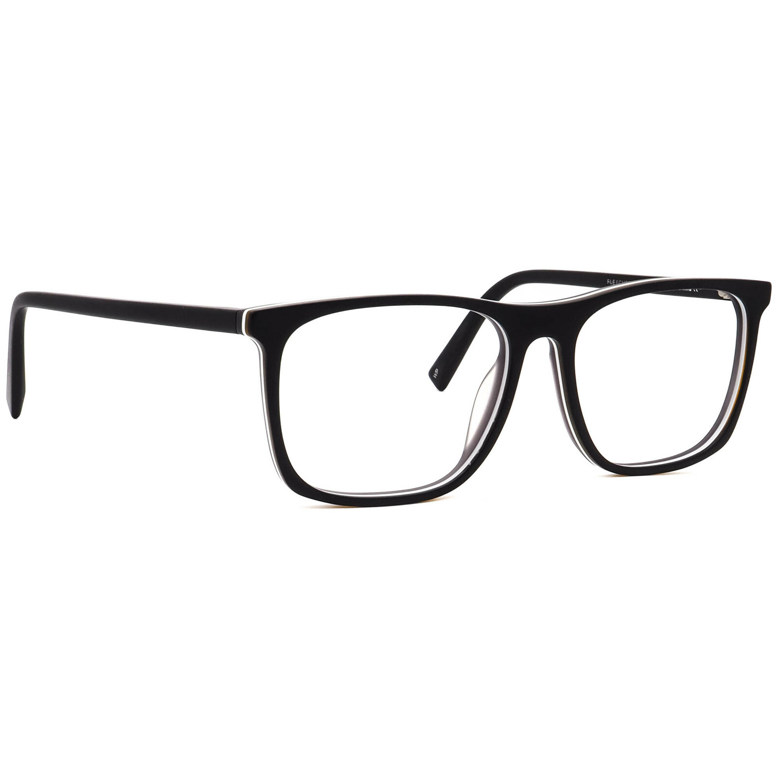 Warby Parker Eyeglasses Fletcher M 103 Black Matte Eclipse Square 55[]15... - $59.99