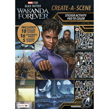 Marvel Avengers Black Panther Create a Scene Sticker Activity Book, 32 Pages, - £12.50 GBP