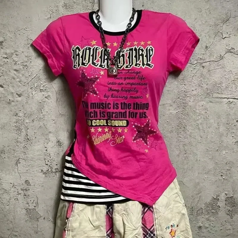 Y2k Vintage Pink T-Shirts - $182.12 MXN