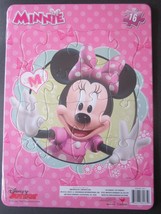 DISNEY MINNIE MOUSE CLUBHOUSE CARDBOARD PUZZLE 9&quot; x 12&quot; (16 PIECES) SEAL... - £5.05 GBP
