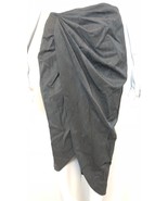NWOT Helmut Lang RARE SAMPLE Ruched Twist Twill Asymmetric Skirt S 2  - $109.00