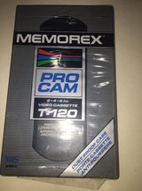 BRAND NEW Memorex Pro Cam T-120 Blank Video Cassette NEVER OPENED - £13.42 GBP