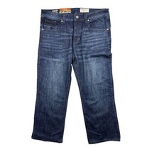 AXEL Men&#39;s 38 x 30 Large Leg Boot Cut Blue Denim Stretch Jeans - £14.81 GBP