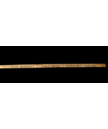Vintage Yardstick Wooden Paul Merriott Funeral Services Chelsea Oklahoma - $872.64 MXN