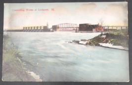 Antique 1911 Controlling Works at Lockport IL Illinois Postcard Duplex Cancel - £6.75 GBP