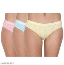 Panties 3 Pack Pantie Women&#39;s Knickers Underwear Nightwear Briefs Hipster Bikins - $21.75