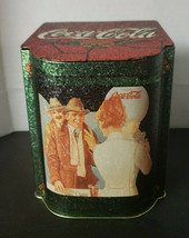 Vintage Reproduction Coca-Cola Advertising Sloped Metal Tin with Hinged Lid U128 - £8.64 GBP