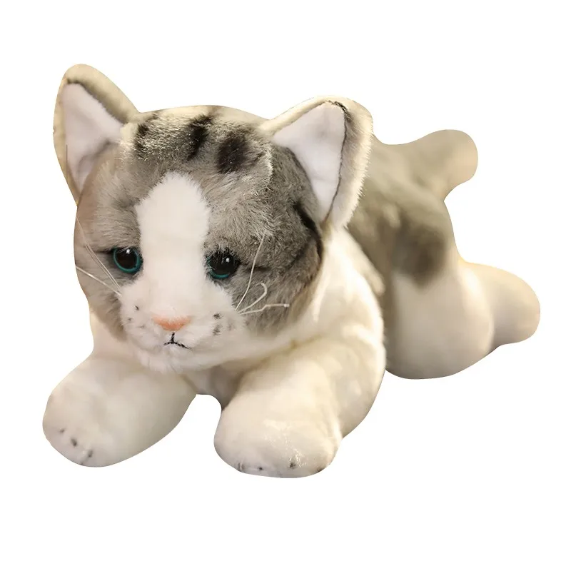 Hot 1pc 32cm Cute Cats Leopardus Pardalis Plush Toys Simulation Dolls Stuffed - £13.87 GBP