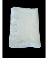 Early&#39;s Of Witney Pure Merino Wool Blanket-with Satin Edge 69X90 IVORY - $135.71 CAD