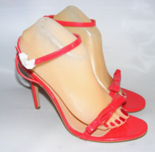 PiePieBuy Women Size 9.5 M Red Stiletto 4&quot;High Heels Open Toe Ankle Stra... - $23.32