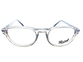 New Persol 3053-V 1029 50mm Rx Round Gray Men's Eyeglasses Frame Italy - £135.88 GBP