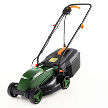 12-AMP 13.5 Inch Adjustable Electric Corded Lawn Mower with Collection B... - $140.07