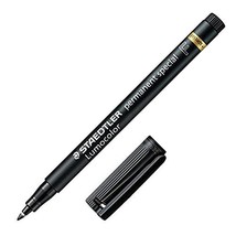STAEDTLER Pack Of 3 Lumocolor Permanent Marker PensSpecial 319F Fine Tip - Black - £15.97 GBP