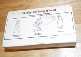 Dept. 56 - A CHRISTMAS CAROL - 3 piece set - Miniatures - Mint in Worn Box - $16.99