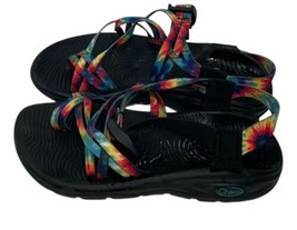 CHACO Z/Volv X2 Water Outdoor Sandals Rainbow Tie Dye Women’s Size 6 Strappy - £15.26 GBP