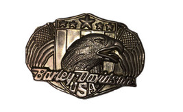 BARLEY-DAVIDSON USA - MOTORCYCLE SILVERTONE BELT BUCKLE - $17.12