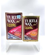 Vintage Turtle Wax Carnauba Liquid Wax Tin 16 fl oz New On Box NOS Original - $24.70