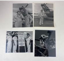 Lot of 4 Vintage US Navy Pilot Pictures Black and White Barbers Point Hawaii - £18.52 GBP