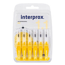 INTERPROX reg mini yellow interdental brush blister 6 pieces - $130.08 CAD