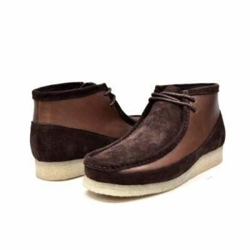 British Walkers Walker 100 Wallabee Boots Men's Brown Leather and Suede