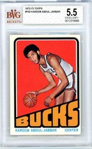 1972 Topps Kareem Abdul-Jabbar #100 BVG Beckett 5.5 P1256 - £224.22 GBP