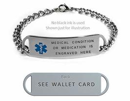 IdTagsonline OTEZLA Medical ID Alert Bracelet with Embossed emblem from ... - £22.76 GBP