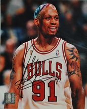 DENNIS RODMAN Signed Photo - Pistons, Spurs, Bulls, L.A. Lakers, Dallas Maverick - £102.01 GBP