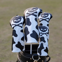 Golf Club Driver Fairway Wood Hybrid Head Cover Skeleton Skull Cartoon - £31.89 GBP